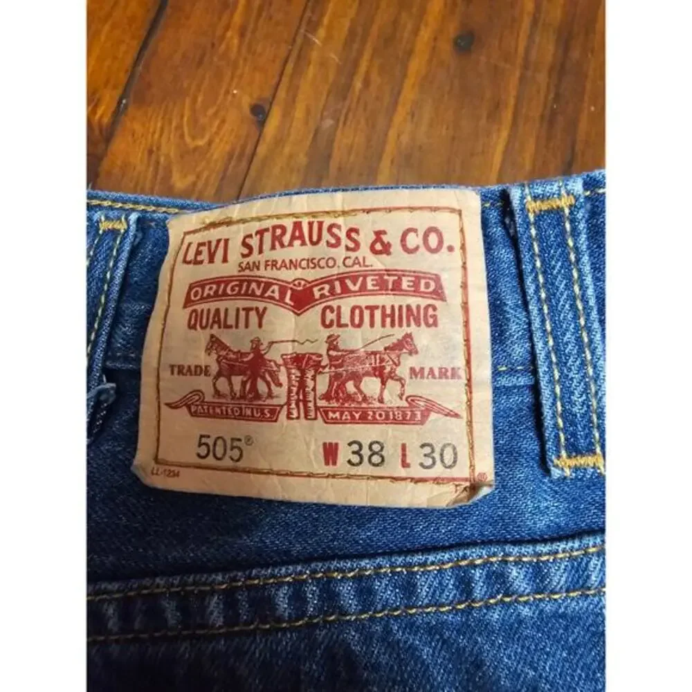 VINTAGE 2006 LEVIS 505 DENIM JEANS‎ REGULAR FIT 38X30 NEW WITH TAGS